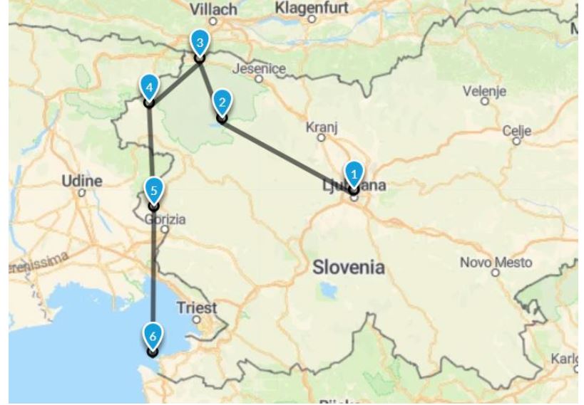 route slovenie